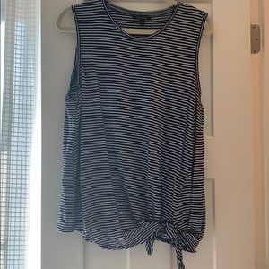Banana Republic navy and white stripe tank top